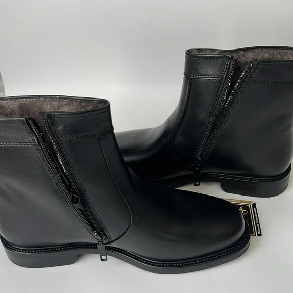 Fretz Men's Black Leather Boots NWT - 7 1/2 - Picture 10 of 14